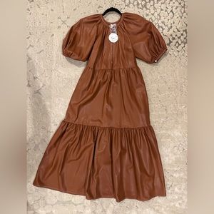 Never-Worn, Tag On Vegan Leather STAUD Dress Size M